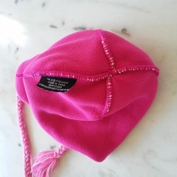 Knit Cap or Beanie - Pink Monkey - Picture 5 of 5